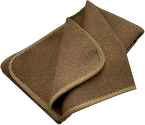 Babydecke aus 50% Kamelwolle und 50% Merinowolle - Kuscheldecke- Atmungsaktiv - Verschiedene Größen - ohne Chemikalien - Made in Germany (110x130cm)