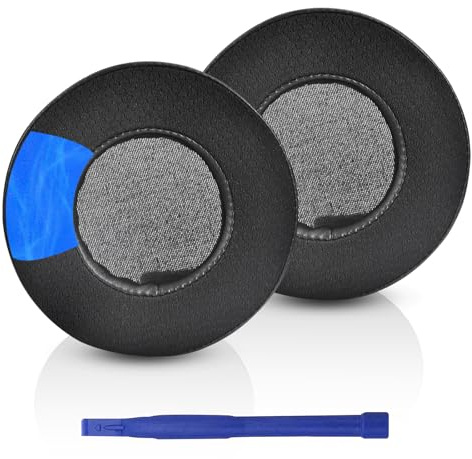 Adhiper DT770PRO Ohrpolster kompatibel mit Beyerdynamic DT990pro/DT880pro/DT770pro/DT990/DT880/DT770, Kopfhörer mit Mesh-Leder und Eisgel-Material, Ersatz-Ohrpolster (Schwarz/Gel)