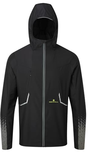 RONHILL Running, Men's Tech Reflect Jacket, Black/Reflect, L