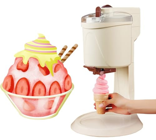 ELIKBH Softeismaschine Eismaschine für zu Hause 1 l großes Fassungsvermögen Joghurt-Schneekegel-Milchshake-Maker für die Heimwerkerküche