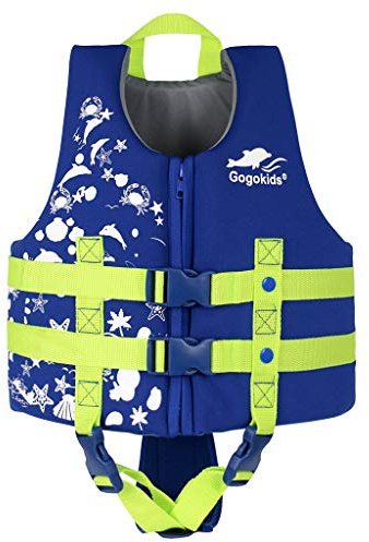 Gogokids Jungen Mädchen Schwimm Weste Schwimmen Jacke - Kinder Schwimmende Badeanzug Bademode Schwimmtraining Kleinkind Lernt Schwimmen