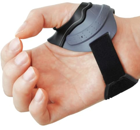 Velpeau CMC Daumenbandage für Arthrose, CMC-Gelenkschmerzlinderung, weich und bequem, stabilisiert das CMC-Gelenk, ohne die Handfunktion einzuschränken (Grau-rechte Hand, L)