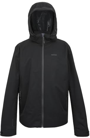Regatta Mens Oakhowe Outdoor Active Jackets Waterproof Shell with Deatchable Hood, Breathable & Durable - Perfect for Walking, Hiking & Camping