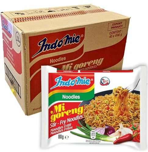 Indomie Mi Goreng Instant Stir Fried Noodles 80g | 40 Pack Box
