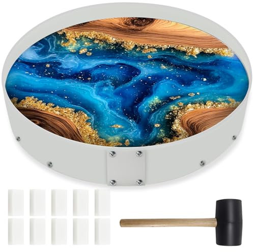 Große Epoxidharz-Tischformen, 35,6 cm, wiederverwendbar, tief, runde Formen für Epoxidharzguss, runde Tischplatte, Schneidebrett, Tablett, Uhr, Heimdekoration, Blumenerhaltung