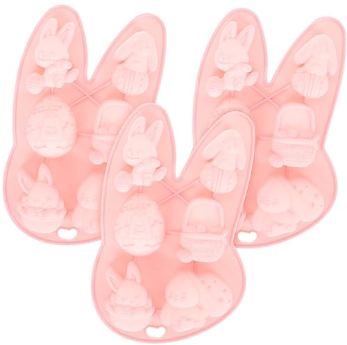 Holibanna 3pièces Moule à Biscuits Forme De Pâques Moule Décoratif Réutilisable Pour Pâtisserie Desserts Et Cuisson