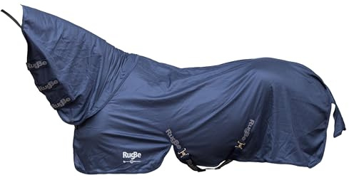 Covalliero Fliegendecke RugBe Superfly | 105 cm, Navy, Gesamtlänge 155 cm, Pferdedecke und Reitdecke, maschinenwaschbar bei 30 °C