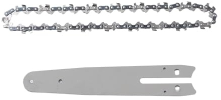 Barra de motosierra y cadena - Guía de reemplazo, combo duradero | barra de cizallas de poda de alto rendimiento y cadena para corte de madera, equipos al aire libre, herramientas de metal afilado