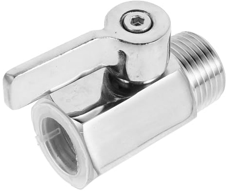 WHAMVOX Robinet à Boisseau Sphérique Acier Inoxydable pour Vidange Eau Chaude Compact et Étanche pour Camping Cars et Bateaux