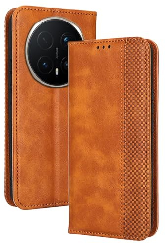 RankOne Flip-Lederhülle handyhülle für Honor Magic8 Pro 5G (6.71 Inches) Braun