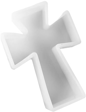 Generico Stampo in Silicone Morbido a Forma Di Croce Per Portacandele Fai Da Te Stampi in Silicone Trasparente Per Colata Resina Epossidica Creatività Artigianale Per Aromaterapia E Decorazioni Unic