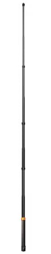 Perche à selfie pliable pour appareil photo - 5 longueurs réglables - 45 cm à 290 cm - Fibre de carbone - Design léger - Long bâton invisible