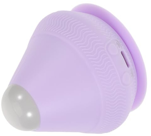 Abaodam Elektrischer Massageball mit Saugnapf Vibrations und Wärmefunktion Kompakter Faszienroller für Schulter Nacken und Rückenmuskulatur Tragbares Muskelentspannungsgerät