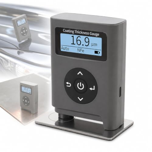 Testeur D'épaisseur De Revêtement En Poudre, Appareil De Mesure D'épaisseur De Peinture Avec Application Bluetooth Et Étalonnage En 1 À 5 Points Pour Surfaces Métalliques Planes