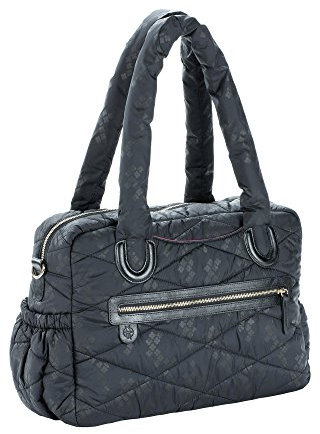 Lässig 1101013002 Wickeltasche Glam Bowler Bag Pacific Flower, schwarz