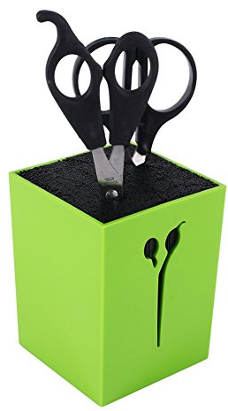 Professional Salon Scissors Holder Hairdressing Barber Combs Clamps Stand Container Scissors Storage Box Stylish Organizers (Color : Green)