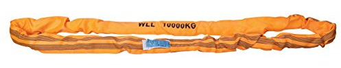 PLANETA B00832 Rundschlingen nach DIN EN 1492-2 mit Doppeltem Schutzschlauch, Polyester, 10 kg Tragfähigkeit, 5 m Umfanglänge, Orange
