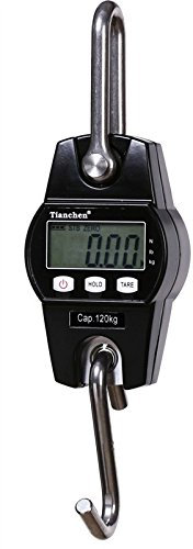 CGOLDENWALL Mini LCD bilancia da cucina Bilancia da cucina Bilancia elettronica ad alta precisione Bilancia da appendere digitale CE 200 kg/400 libbre (nero)