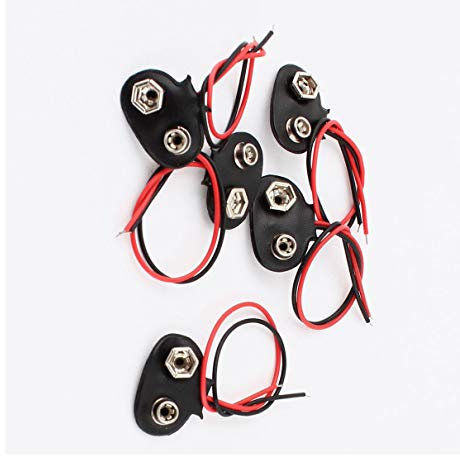 Aexit 5xCoque simili cuir 9V Batteries Connecteurs Clip Porte-pile Type JE BOUCLE 554Z969