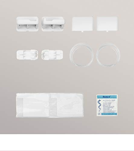 LYSEL Zubehör Set Pendelsicherung zum Kleben aus Kunststoff - in weiß - B 32mm H 19mm