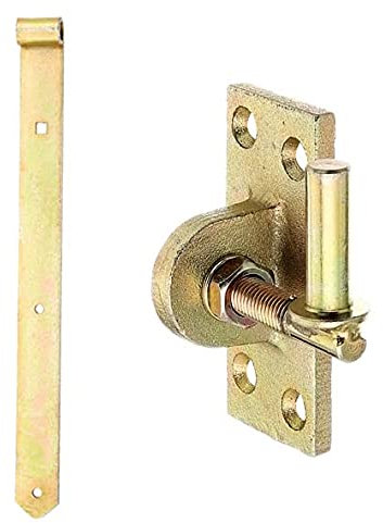 HAUS & DACH Ladenband Set, verzinkt inkl. Kloben, Ladenbandlänge: 600 mm, Durchmesser Kloben: 16 mm Verstellbar