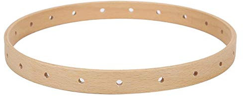 Webrahmen rund Strickwebstuhl aus Holz 21 cm Durchmesser Webstuhl Manuelles rundes Rundstrickwerkzeug für Wandbehangdekor