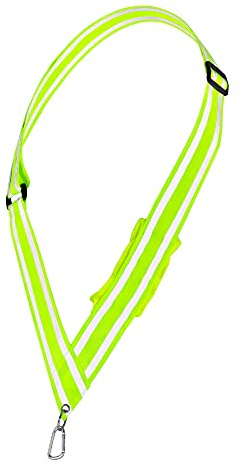 Navaris Reflektor Band Schärpe Erwachsene für Laufen - Rucksack Reflektorband Fahrrad Fahren - Gurt Reflektor für Jacke - Band mit Reflektoren Jacke und Kleidung - Gelb