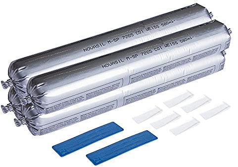 Schulte Spezialkleber für DecoDesign Wandverkleidungen, 4 x Folienbeutel mit je 580 ml, Flächenkleber für Duschrückwände