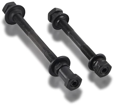 Quick Release Hub Hollow, Bike Skewer Axle Set Front 10.8cm Rear 14.5cm Hub Cam Lever Axle Steel Shaft Wheel Nut Conversion Adapter Tool Replacement for Mountain Trail Dirt Bike Hub Steel Skewer Pair
