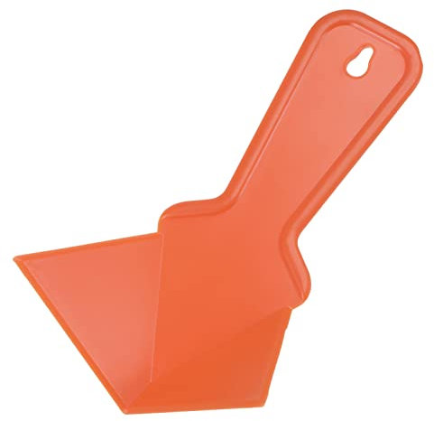 sourcing map Inside Corner Trowel 4 Inch Drywall Corner Tool Plastic Corner Knife, Orange