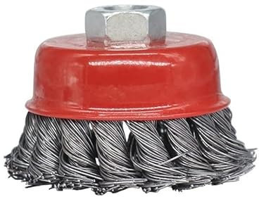 ALLZZY M14 M10 Screw Twist Knot Wire Wheel Cup Brush 2.5/3/4/5/6inch For Angle Grinder Steel Wire Brushes (Color : M10 3 Inch)