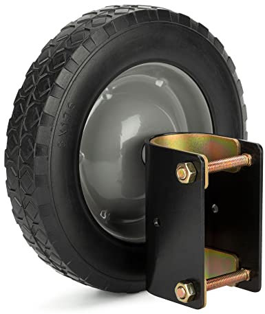 Gate Wheel 8 Rubber Gate Caster 2 Pcs Heavy Duty Gate Helper Support Wheel Side Mount for Swing Gate Metal Tube Fence Chain Link Gate,Fits 1-5/8 to 2 O.D. Round Tube Gate Frames