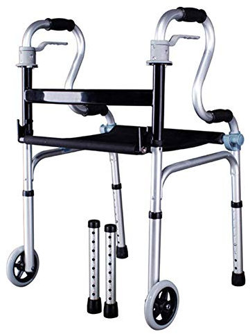 Walker, äldre rollator, fyrhjulig rollator rollator med sits Lättvikts hopfällbar aluminiumram Lämplig hem Utomhus promenader Mobilitetshjälp It's so kind of you