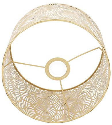 Tischlampenschirm, Eisenlampenschirm 16 Cm Hoch und 25 Cm Durchmesser für E27 (Gold)