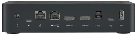 Logitech Rally Table Hub (993-001952) Dispositivo de videoconferencia para sistemas Rally/Rally Plus, analiza audio de hasta 7 micrófonos, USB tipo A, B y C, 2 HDMI, RJ-45, Bluetooth (renovado)