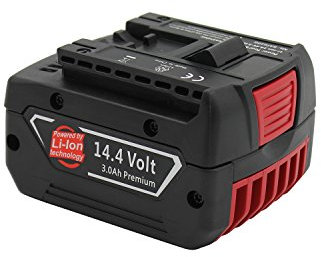 KINSUN Batteria sostitutiva agli ioni di litio per elettroutensili 14,4 V 3,0 Ah per trapano avvitatore a batteria BAT607, BAT614, GSR 1440-LI, 2 607 336 318, 2 607 336 607, 2 607 336 740