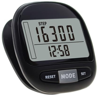 BESPORTBLE Step Counter Pedometer Sensor Accurate Calorie Burned Tracker Large Lcd Screen Clip Sport Fitness Pedometer for Walking