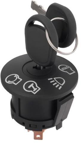 Create idea Interrupteur d'allumage de Tondeuse à Gazon 4 Positions 7 Bornes Interrupteur d'allumage de Démarreur avec Clé Compatible avec Cub Cadet Compatible avec Husqvarna 532175566 175566