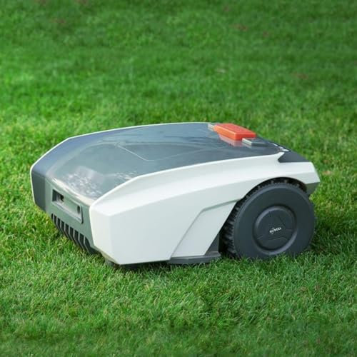 VNATWGOO Robot Tagliaerba, Tagliaerba Automatico, Controllato da App, Tagliaerba Robotizzato Autocaricante, con Navigazione Ottica, Evitamento Ostacoli