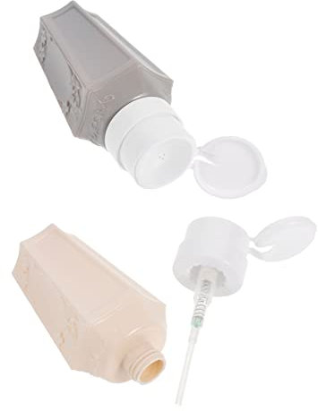 FRCOLOR 2stücke Nagellackentferner Pressflasche Pack Leere Pumpflasche Als Nagellackspender Flüssigkeitsbehälter Für Home Und Salongebrauch