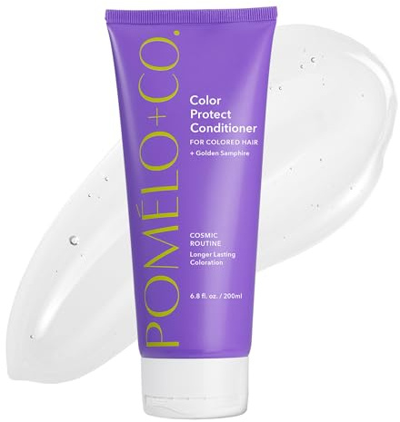 Pomélo+Co. Cosmic Shine Conditioner 200ml - unparfümiert für gefärbtes Haar | Schützt die Haarfarbe und verstärkt den Glanz mit Goldenem Queller - Haarspülung für trockenes und coloriertes Haar