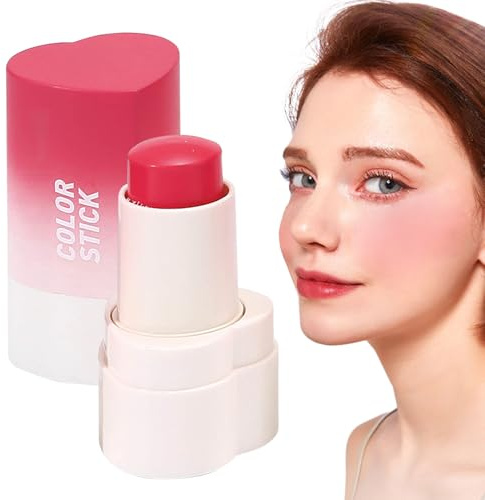 Rouge Stick per guance | 8 grammi fard, penna di bellezza facile da montare per attività all'aperto, viaggi, picnic, matrimoni, serate romantiche e routine quotidiana