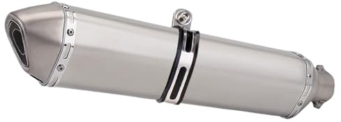 Silencieux D'échappement Universel 51mm Moto 300mm 370mm 470mm 570mm Pour Yamaha R3 R1 Accessoires Acier Inoxydable(TYPE-D 570MM)