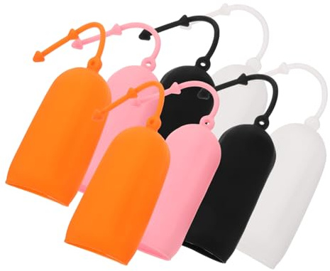 Anneome Copri Bottiglie da Viaggio Set 8 Pezzi in Silicone Elasticizzato Portatile e Resistente Protezione Antivibrazione per Flaconi Trucco e Shampoo per Uso in Viaggio