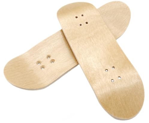 LRXIYODE 2 Stück Teiliges Mini Fingerboard aus Robustem Ahornholz Glatte Oberfläche Langlebig und Sicher als Ersatzdeck für Finger Skateboard Zubehör und DIY Spielspaß