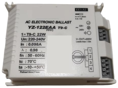 balasto electrónico BALASTO ELECTRÓNICO 220V CA YZ-122EAA T9-C