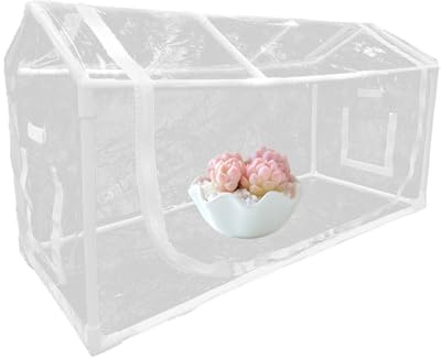 Mini Gewächshaus - Durchsichtiges Gewächshaus Mit Zum Pflanzenwachstum,Mit Reißverschluss für Wind- und Frostschutz - Für Gartenarbeit, , Winter, Pflanzen, Terrasse,