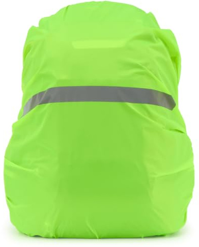 Amythe Regenschutz Rucksack, Regenhülle für Rucksäcke und Tornister 15-35L, Rucksackschutz mit Reflektorstreifen für Fahrrad, Wandern, Schule & Outdoor