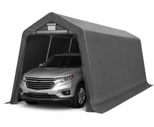 Abri Voiture Robuste Imperméable avec Bâche PE