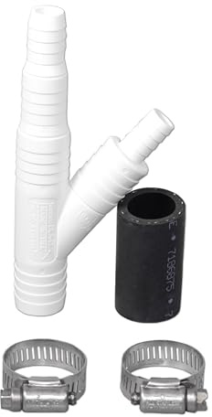 Drain Line Adapter (DLA) With 1/2-inch Barb Fitting for a Water Filter and 7/8-inch Fitting for a Dishwasher (ET116-004, D-50B, DLA-D)